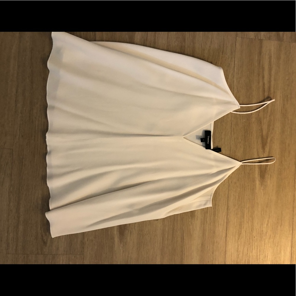Theory white flowy camisole!
